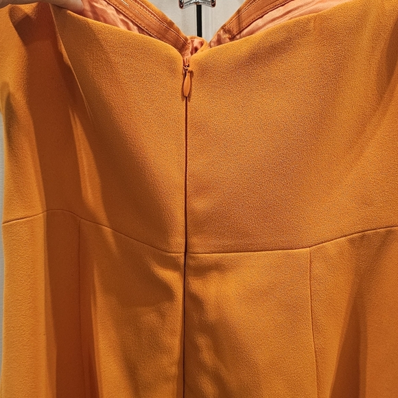 Bardot Orange Strapless Dress - Picture 4 of 5
